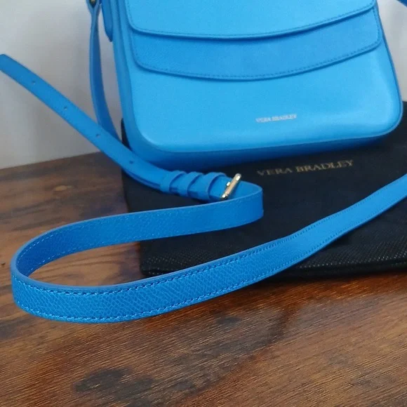 Brand NEW NO TAGS Vera Bradley Blue Crossbody Bag W DUST BAG - Picture 4 of 16